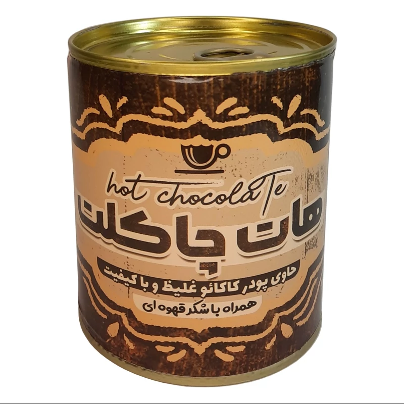 هات چاکلت ماهان فدک (حاوی پودر کاکائو غلیظ و شکر قهوه ای)