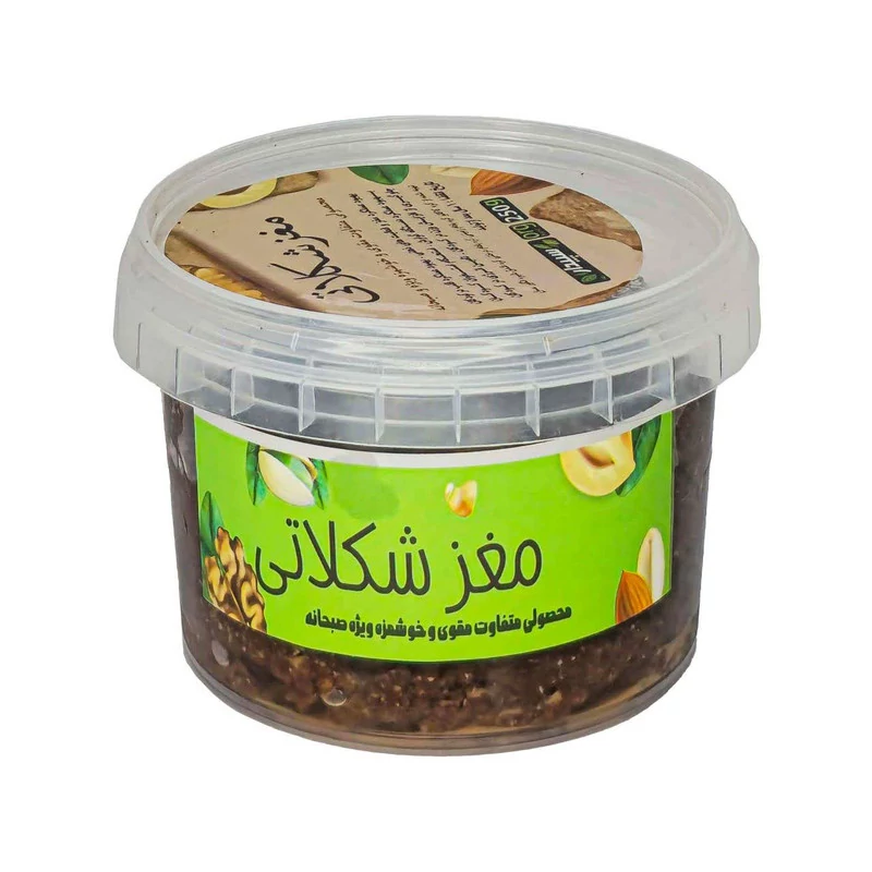 مغز شکلاتی با کره کاکائو کره بادام زمینی کره بادام درختی کره فندق شیره انگور عسل - 250 گرم