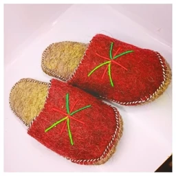 دمپایی نمدی رنگی جلوبسته دور دوزی شده فدک (مردانه)