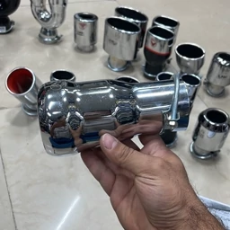 سر اگزوز کروم استیل بلند مناسب تمامی خودرو های داخلی و خارجی
