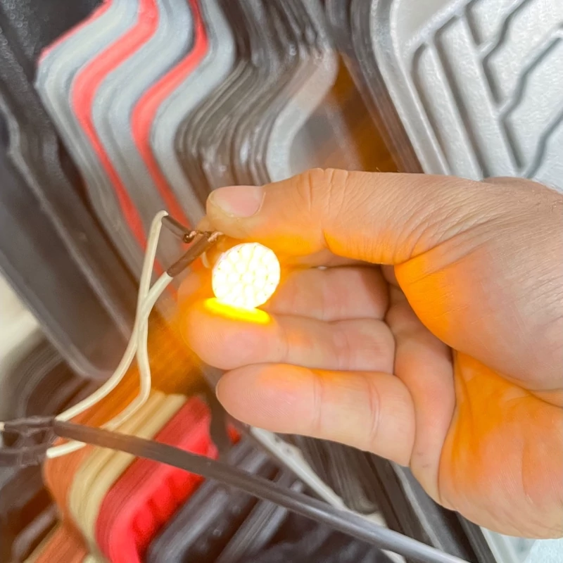 لامپ راهنما تک کنتاکت LED نارنجی بسیار جذاب بسته دو عددی ( جفت )