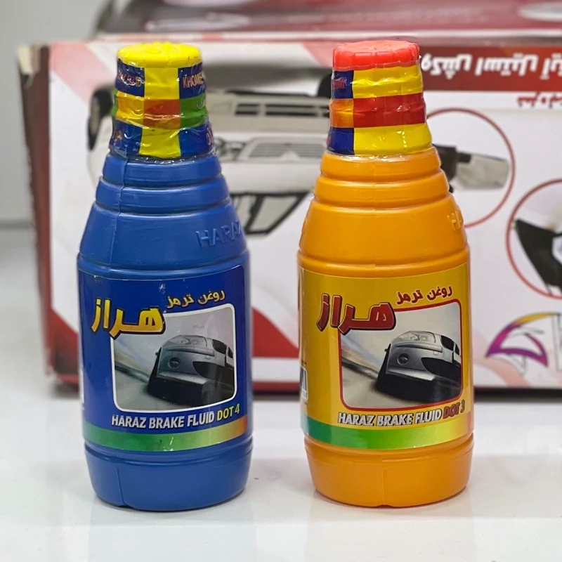 روغن ترمز هراز فوق العاده باکیفیت زرد و آبی