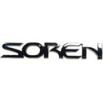 آرم SOREN روي در صندوق عقب سمند شرکتی اصل ایساکو - نمایندگی ایرانخودرو نقشینه