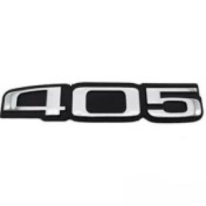 آرم 405 روي در صندوق عقب مات پژو 405 شرکتی اصل ایساکو - نمایندگی ایرانخودرو نقشینه