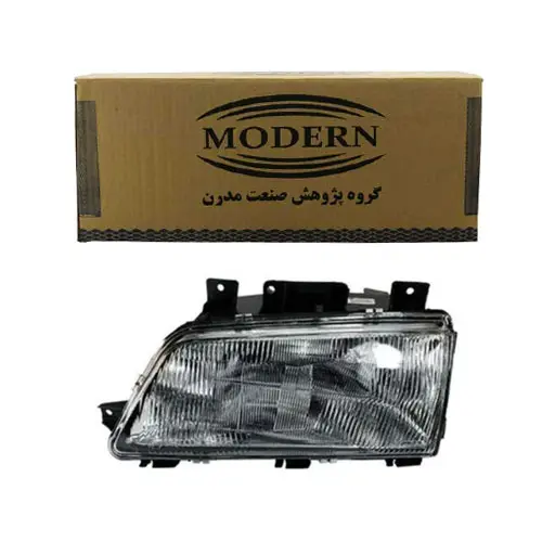 چراغ جلو پژو 405 مدرن با لنز شیشه (چپ)
