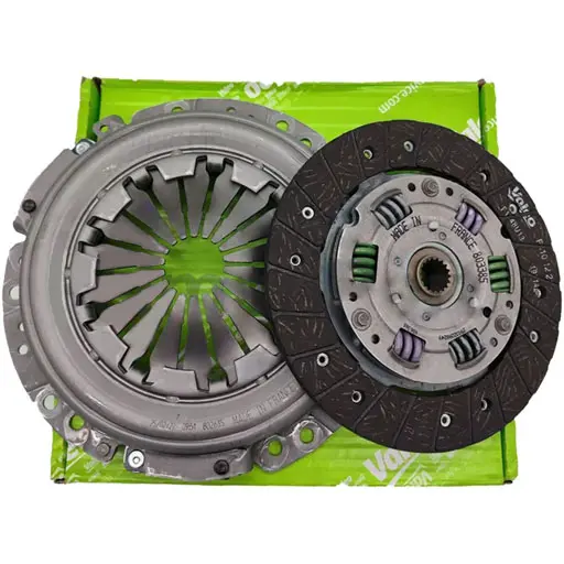 دیسک و صفحه پژو 405 XU7 والئو سبز ترک زانتیایی لیبل valeo با بلبرینگ (پری‌دمپر 6 فنر)