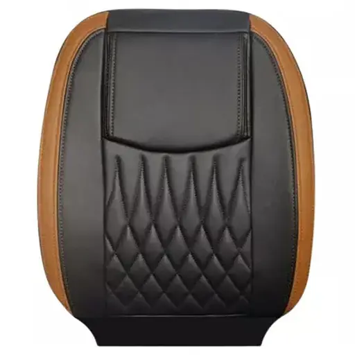 روکش صندلی پژو 207 مدل نیل چرمی مشکی شتری