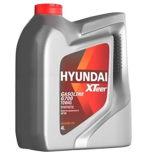 روغن موتور هیوندای 10W40 SN مدل xteer تمام سنتتیک چهار لیتری