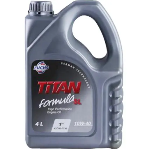 روغن موتور فوکس 10W40 SL مدل titan نیمه سینتتیک حجم چهار لیتری