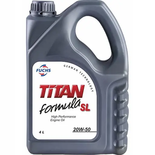 روغن موتور فوکس 20W50 SL مدل titan معدنی حجم چهار لیتری