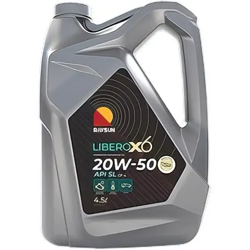روغن موتور ریسان 20W50 SL مدل liberox6 معدنی حجم چهار و نیم لیتری