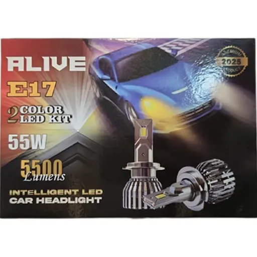 لامپ هدلایت الایو مدل E17 پایه H7 دو عددی
