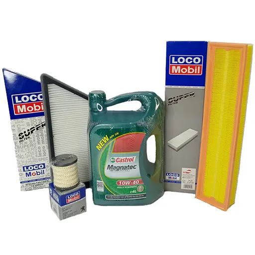 پکیج تعویض روغن پژو 206 تیپ 5 کاسترول (طلایی)