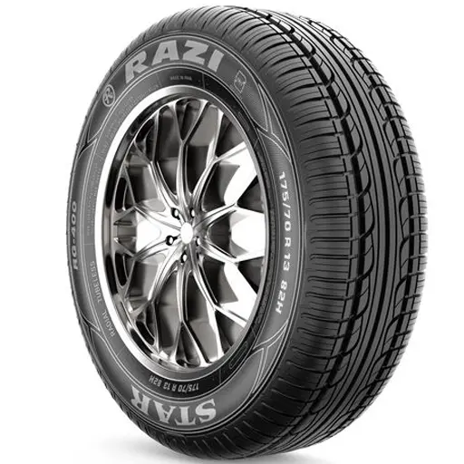 لاستیک رازی سایز 175/70R13 گل RG400 تک حلقه ای