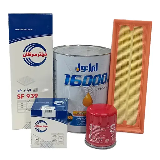 پکیج اقتصادی روغن موتور پژو پارس ایرانول و فیلتر سرکان