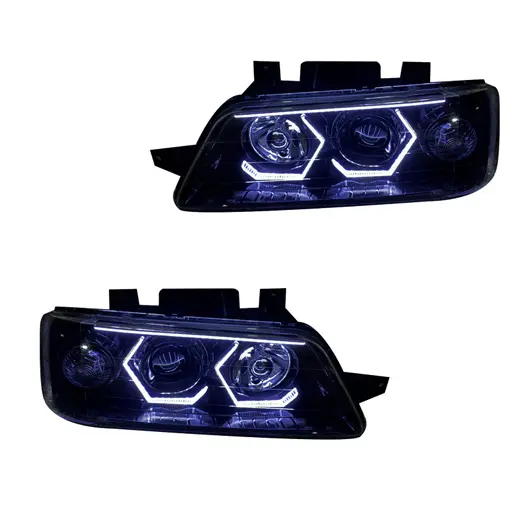 چراغ جلو اسپرت پژو 405 مدرن مدل 3D-Hexa-W 2 عددی