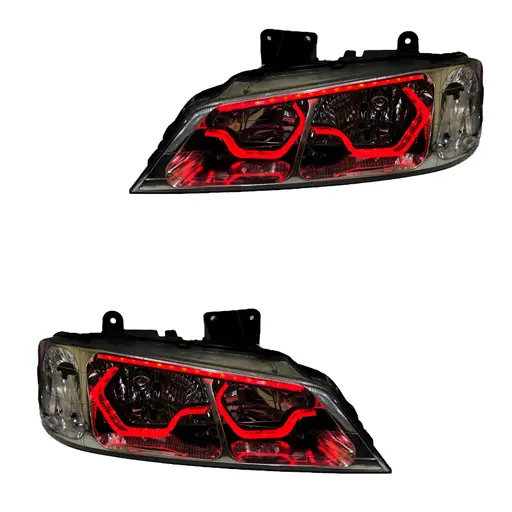 چراغ جلو اسپرت پژو پارس مدرن مدل 3D-Hexa-R دو حالته 2 عددی