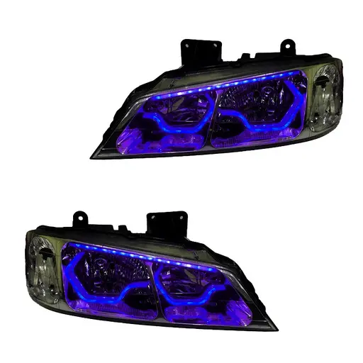 چراغ جلو اسپرت پژو پارس مدرن مدل 3D-Hexa-Purp 2 عددی