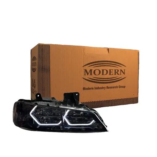 چراغ جلو اسپرت پژو پارس مدرن مدل 3D-I8-W دو حالته 2 عددی