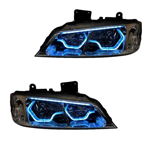 چراغ جلو اسپرت پژو پارس مدرن مدل 3D-Hexa-Ice 2 عددی