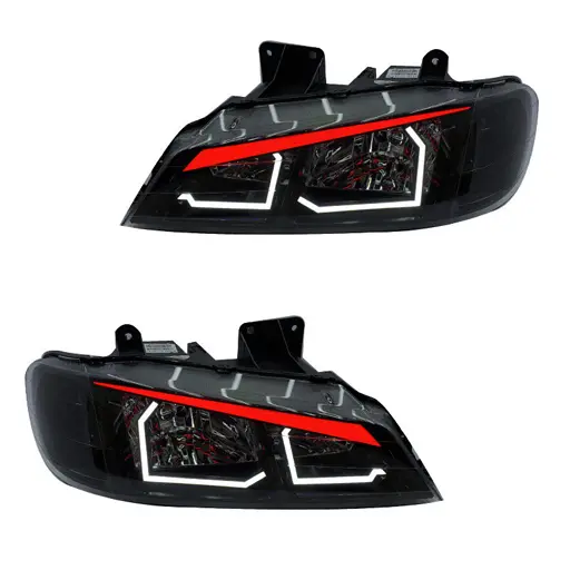 چراغ جلو اسپرت پژو پارس مدرن مدل Bmw-WR-B 2 عددی