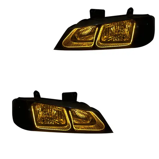 چراغ جلو اسپرت پژو پارس مدرن مدل 3D-U-Gold 2 عددی