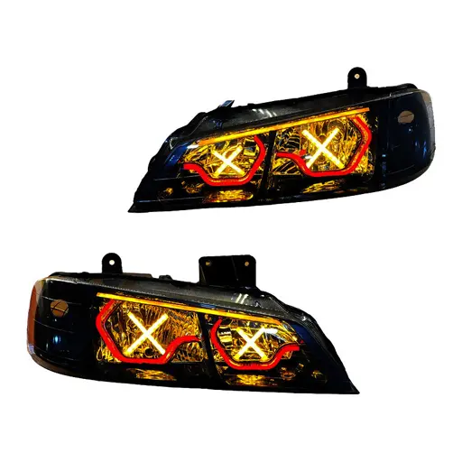 چراغ جلو اسپرت پژو پارس مدرن مدل 3D-Hexa-X-R 2 عددی