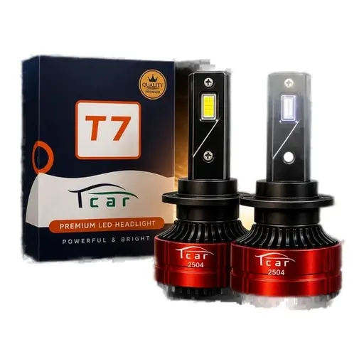 هدلایت تیکار مدل t7 پایه H4 با 20000 لومن سفید یخی
