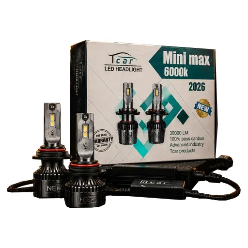 هدلایت تیکار مدل LED Mini Max 6000K | مدل 2026 پایه H1