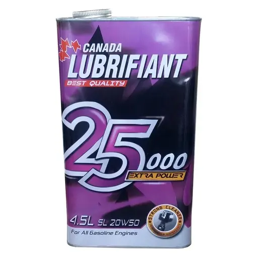 روغن موتور لوبریفنت کانادا 25000 20W50 API SL حجم 4.5 لیتری