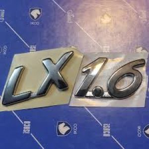 آرم LX 1/6 روي گلگيرجلو پژو 206 شرکتی اصل ایساکو - نمایندگی ایرانخودرو نقشینه