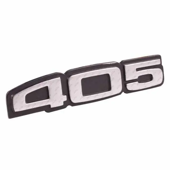 آرم 405 روي در صندوق عقب مات پژو 405 شرکتی اصل ایساکو - نمایندگی ایرانخودرو نقشینه