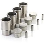 مجموعه بوش+پيستون(كف گود)+گژين پين(موتورTU3)- دست 4 عددي پژو 206 شرکتی اصل ایساکو - نمایندگی ایرانخودرو نقشینه