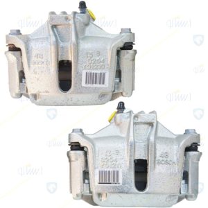 مجموعه سيلندر و پيستون ونگهدارنده(كاليپر)چرخ جلو چپ(قطر54) با لنت(اذين تنه) پژو 206 شرکتی اصل ایساکو - نمایندگی ایرانخودرو نقشینه